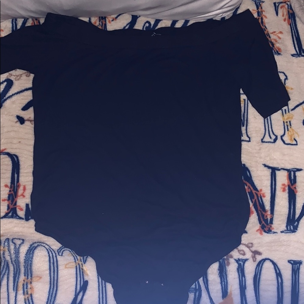 a black one piece